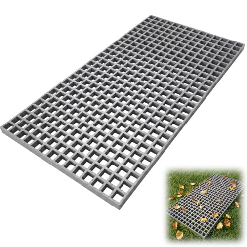 Image of Cinnvoice 1ft X 4ft X1.2in Fiberglass Molded Grating, Non-Slip 1.5 inch Square