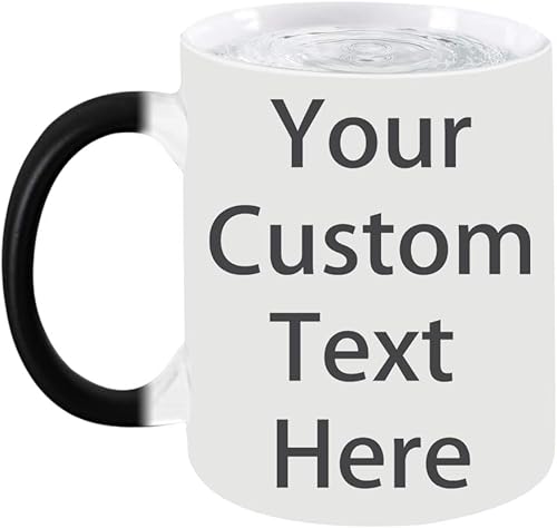 Miniatura 4 de Taza personalizada con tu foto, texto, imagen, taza personalizada con cambio de color, taza de café personalizada para perro, taza de té de viaje,
