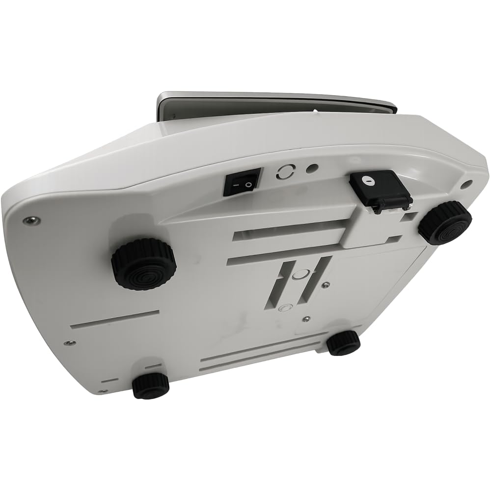 BDcom PH-30W Balanza Industrial de Sobremesa 30 kg / 1 g | Pantalla LED | Batería 80h | Plato Inox 28x21 cm | Tara y Cero | Patas Regulables