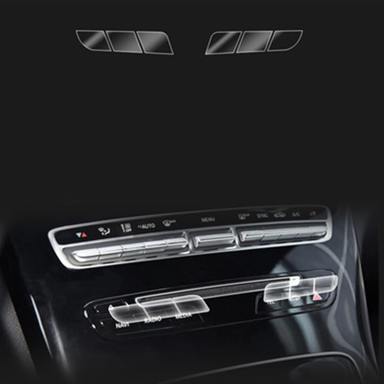 Film protecteur TPU Benz Classe E W213 bouton AC console centrale