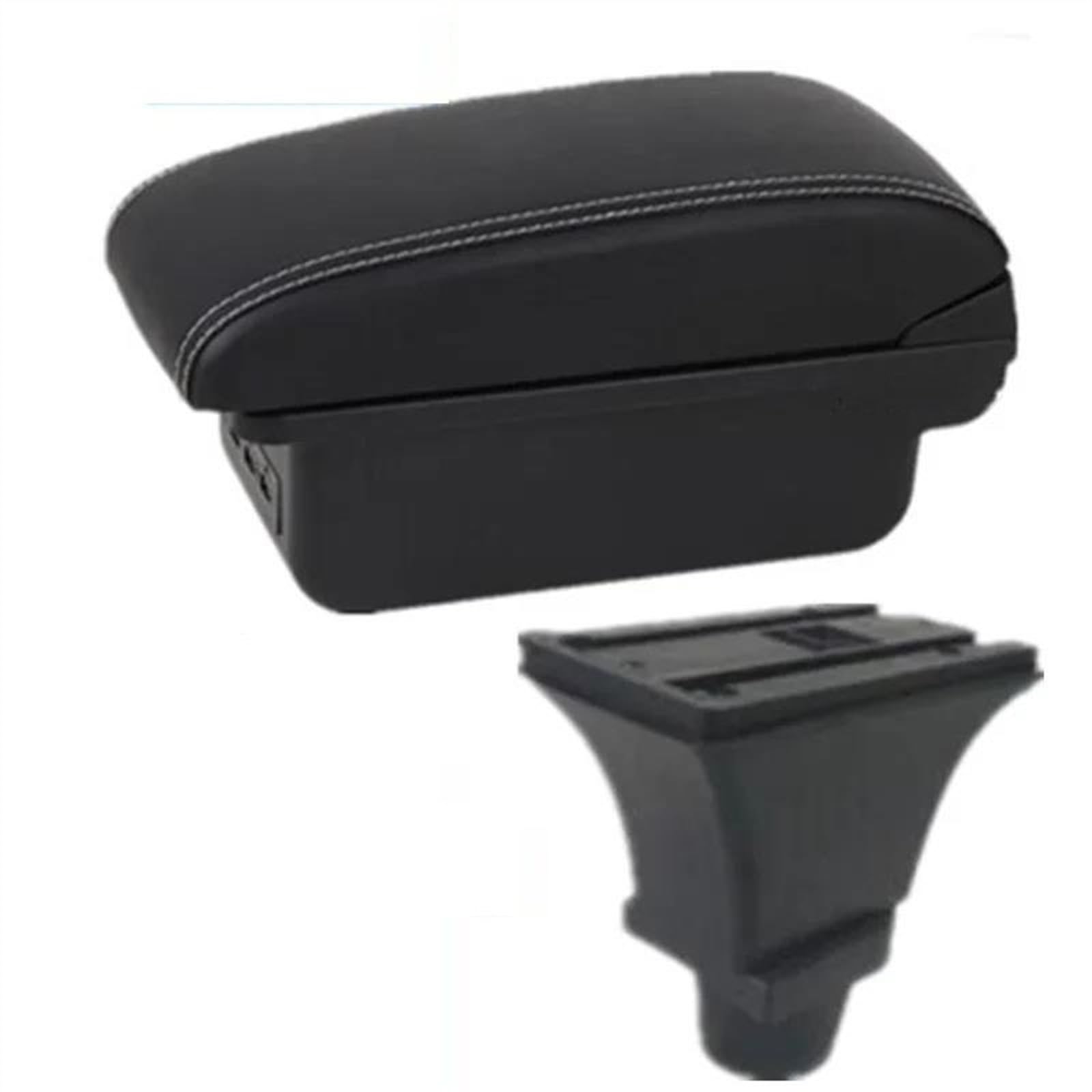 Ysdsls B White Line 3Usb Car Armrest Box For Fiat 500 Central Storage Interior Accessories Retrofit Parts With Usb