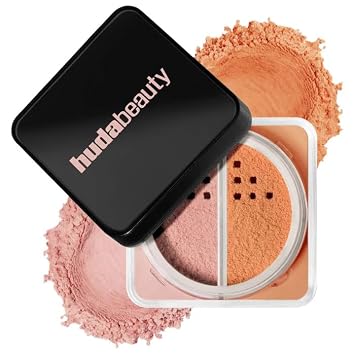 H.U.D.A - Blurring Face Powder, Long-Lasting, Shine Control, Flawless Look, Lightweight & Brightening Effect - Color Pink Pumpkin Limited-Edition