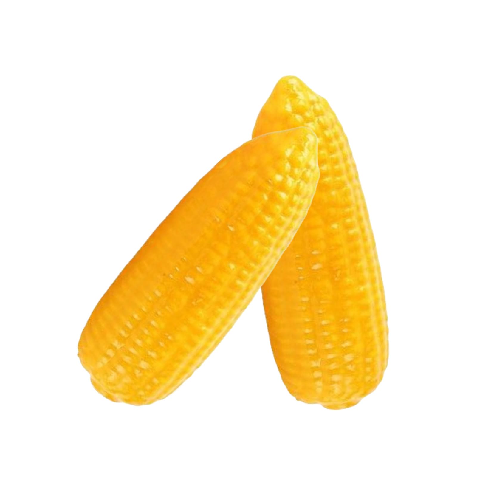 HDOYTXXM 2Pcs Realistic Artificial Corn Simulation Cobs for Home Decoration Basket Display Photography Kitchen Vegetable Toy Educational Display