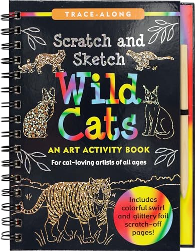 Scratch & Sketch(tm) Wild Cats (Trace Along)