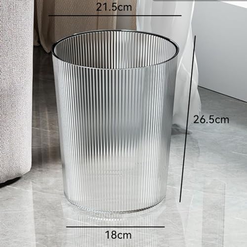 Caneca de basura transparente rectangular 5 litros miniatura 4