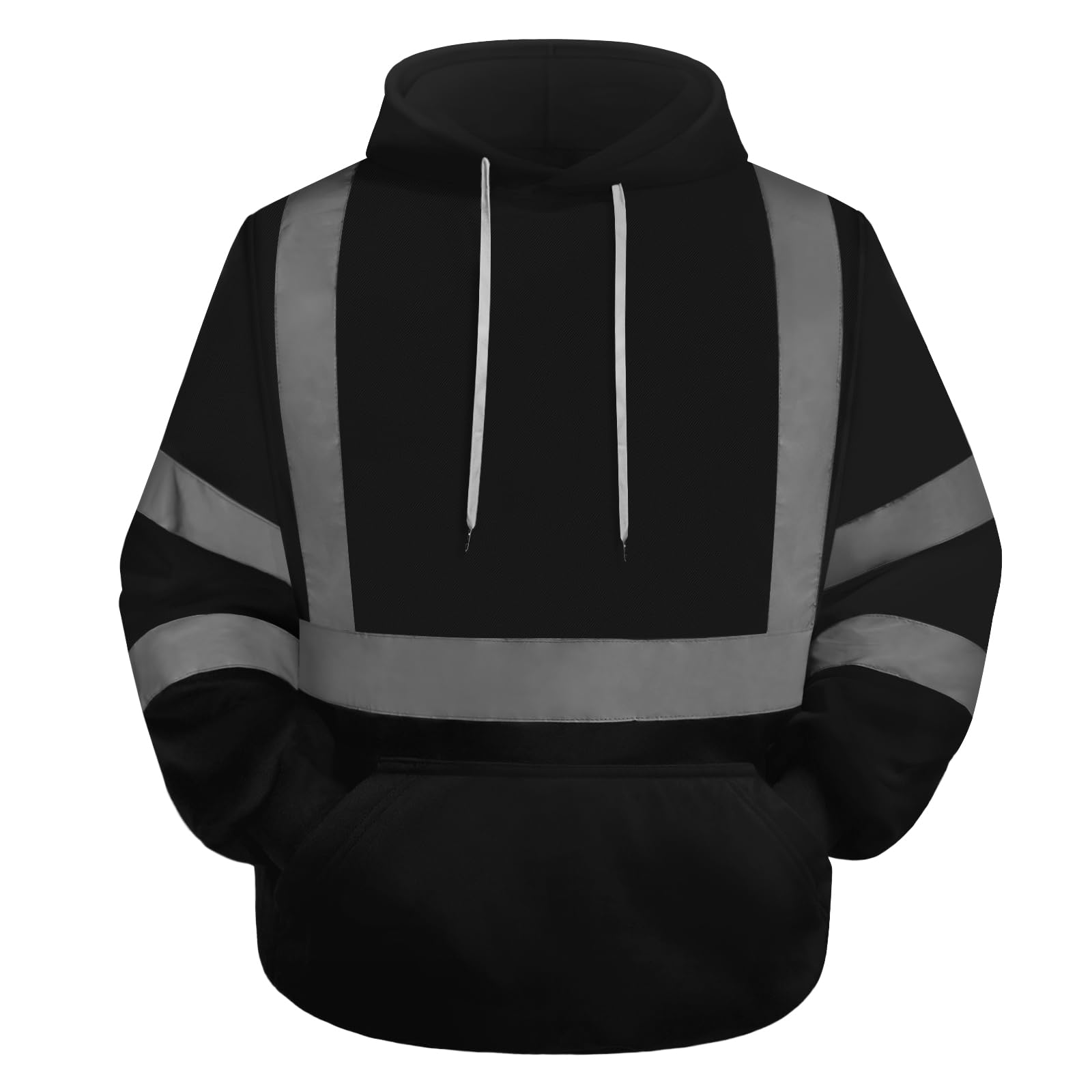 TCCFCCT Hi Vis Work Hoodies for Men Women Class 3 Safety Jacket Reflective, High Visibility Hoodie for Men Construction, Surveyors, Durable &