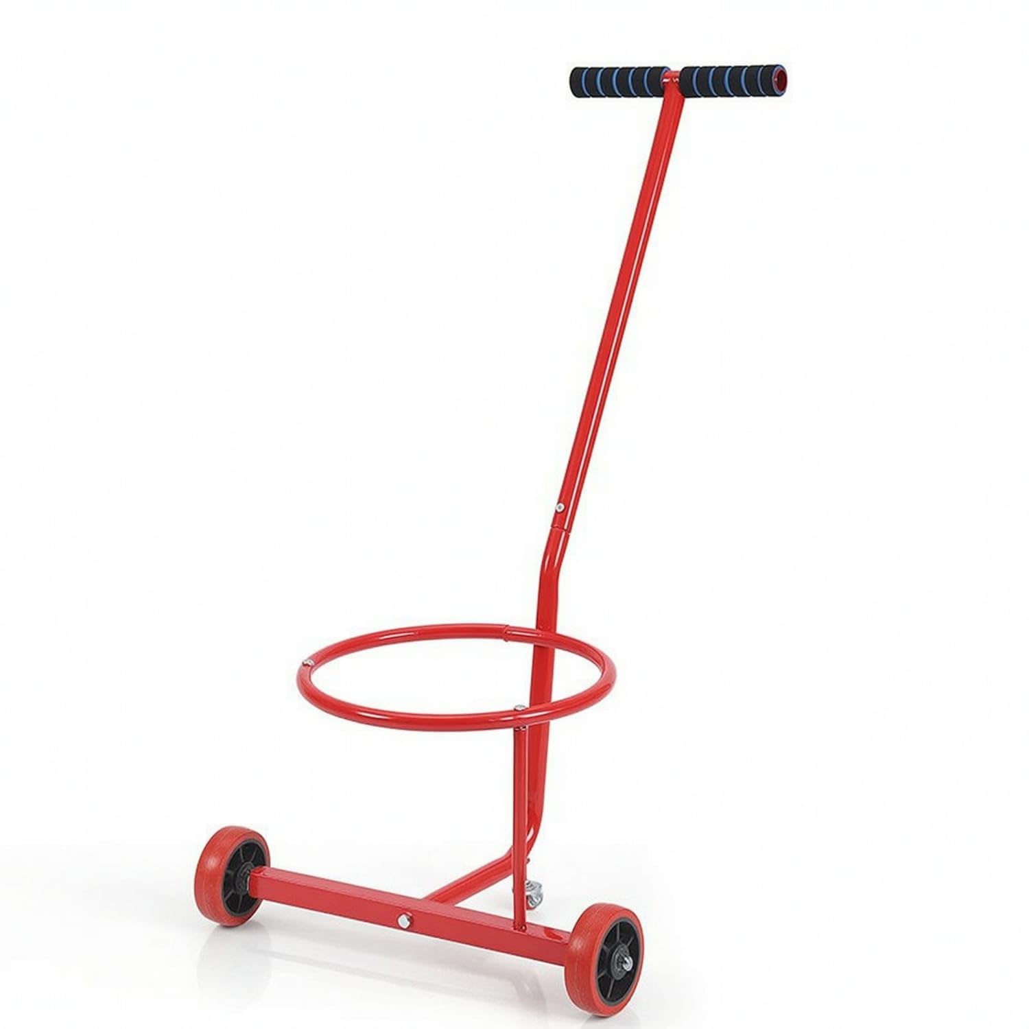 Open-Frame Hand-Pulled Cart Manual Two-Wheel Cart Heavy-Duty Dolly Portable for Gardeners, Farmers, Garden, Yard, Farm, Red Small Wheel|Push-Pull Golf Carts|Sporting Goods-image-32