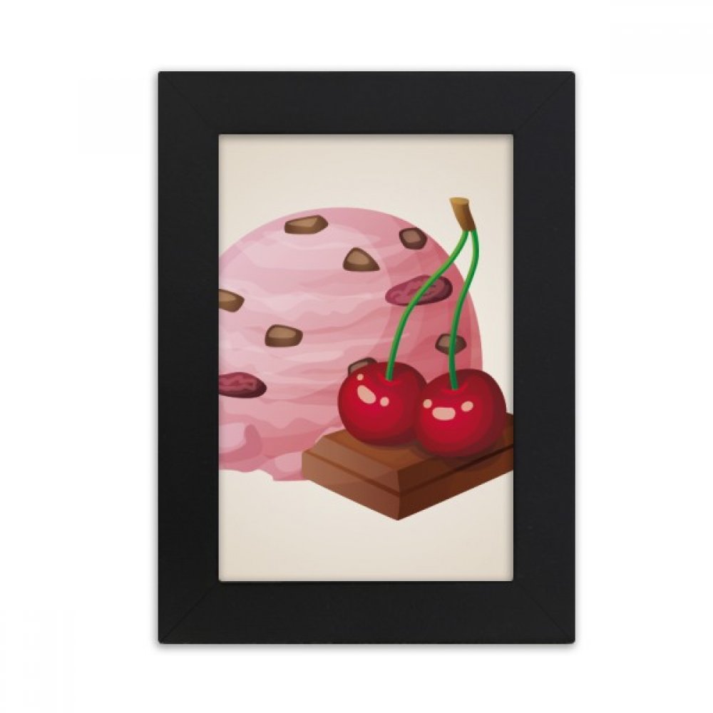 Cadre photo bureau chocolat cerise pour décorer un espace de travail créatif