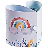 taufkarten bestellen österreich 🌈 LIEBEVOLLE GESTALTUNG: Der pastellfarbene Regenbogen und die lieben Wünsche auf der Grußkarte lassen das Herz verspielt und freudig wirken.