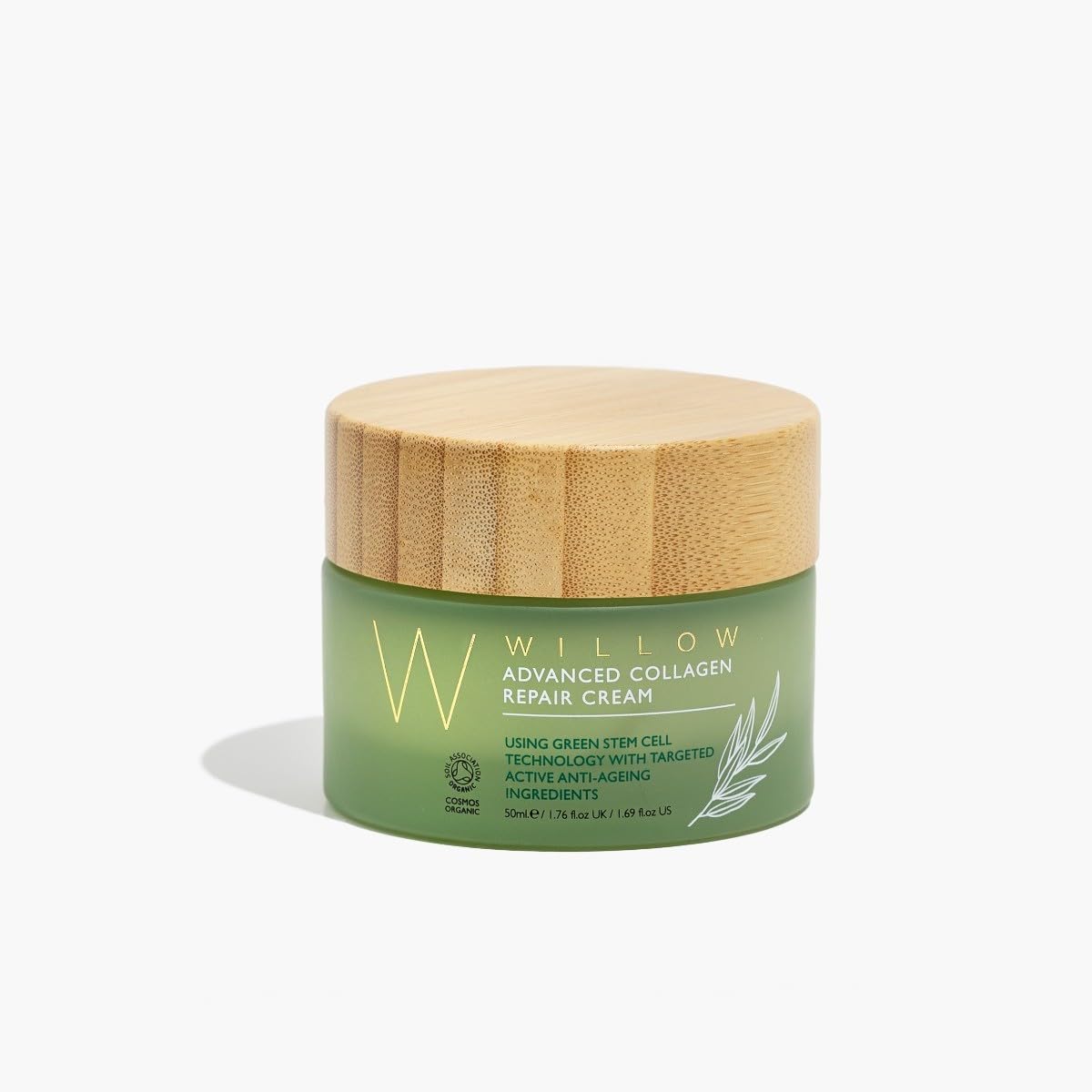 Willow Advanced Collagen Repair Cream, 50ml Vegan Organic Moisturizer for Anti-Ageing, Wrinkles, Fine Lines, Rosehip Oil - Image 3