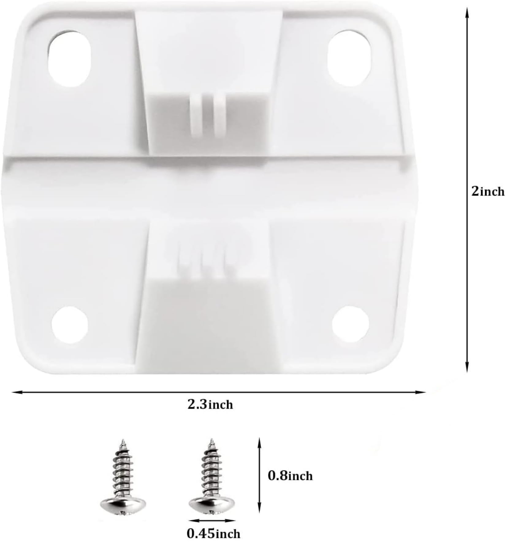 WHTCHSU 2 Pack Cooler Replacement Plastic Hinges and Screws Set, Compatible with Coleman Coolers??8 Mounting Screws?