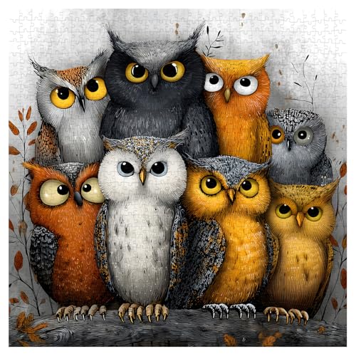 Puzzle de Animales Buhos 16 años miniatura 2