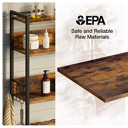 Rolanstar Bathroom Space Saver, 4Tier Over The Toilet Storage Rack