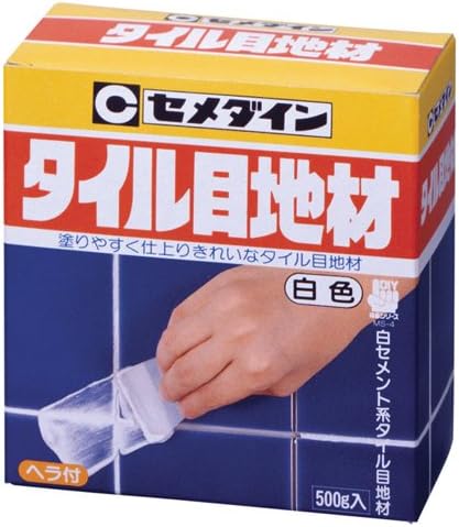 Amazon セメダイン 補修 タイル目地材 箱 500g 白 Hj 114 Diy 工具 ガーデン