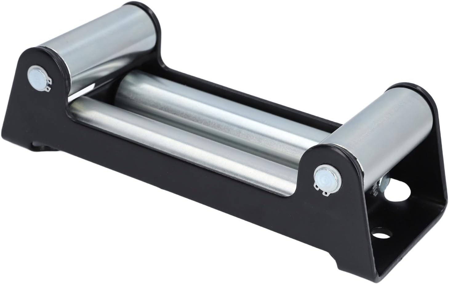 Winch Roller Fairlead Heavy Duty 4 Roller 12000lb Capacity Steel Iron Cable Guide for Offroad Recovery Trucks ATV UTV with 298mm Length 118mm Width