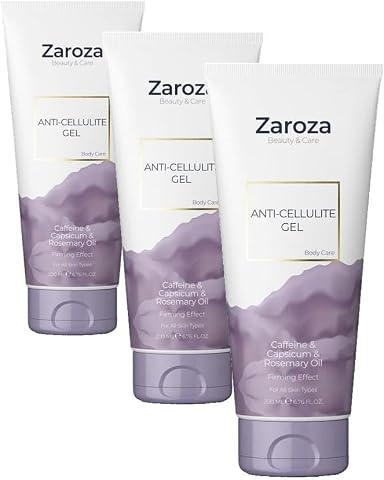 Zaroza Anti Selülit Jel Kafein & Capsicum & Biberiye Yağı 200 ml (3 paketi)