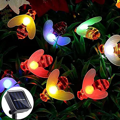 Berocia ストリングライト ソーラー led 屋外 30 led 8モード トンボイルミネーションライト太陽充電 IP65防水 クリスマスライトソーラーパネル飾りライト パーティー新年学園祭屋外室内庭対応