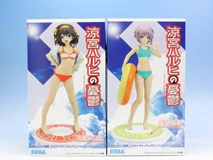 Amazon Co Jp 涼宮ハルヒの憂鬱 エクストラフィギュアエンドレスエイトcase 01 アニメ プライズ セガ 全２種フルセット ホビー