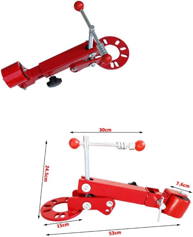 Wakauto Metal Roller Tool for Auto Heavy Duty Wheel Arch Reforming Roller Telescopic Design Suitable for Collision Repair Red