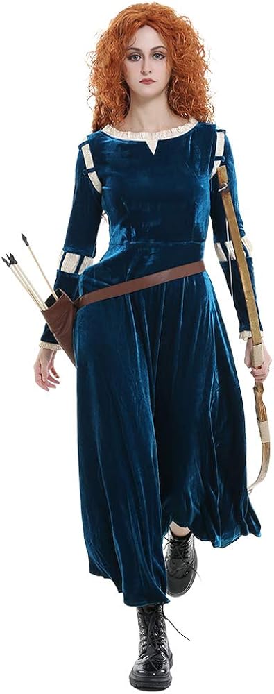 Miccostumes Women's Merida Adult Cosplay Costume with Quiver : Clothing, Shoes & Jewelry