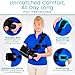 Vive Shoulder Sling with Abduction Pillow - Rotator Cuff Sling and Shoulder Immobilizer - Pain Relief After Surgery, Sublexion, Dislocated or Broken Arm - Adjustable Support with Exercise Ball (Large)