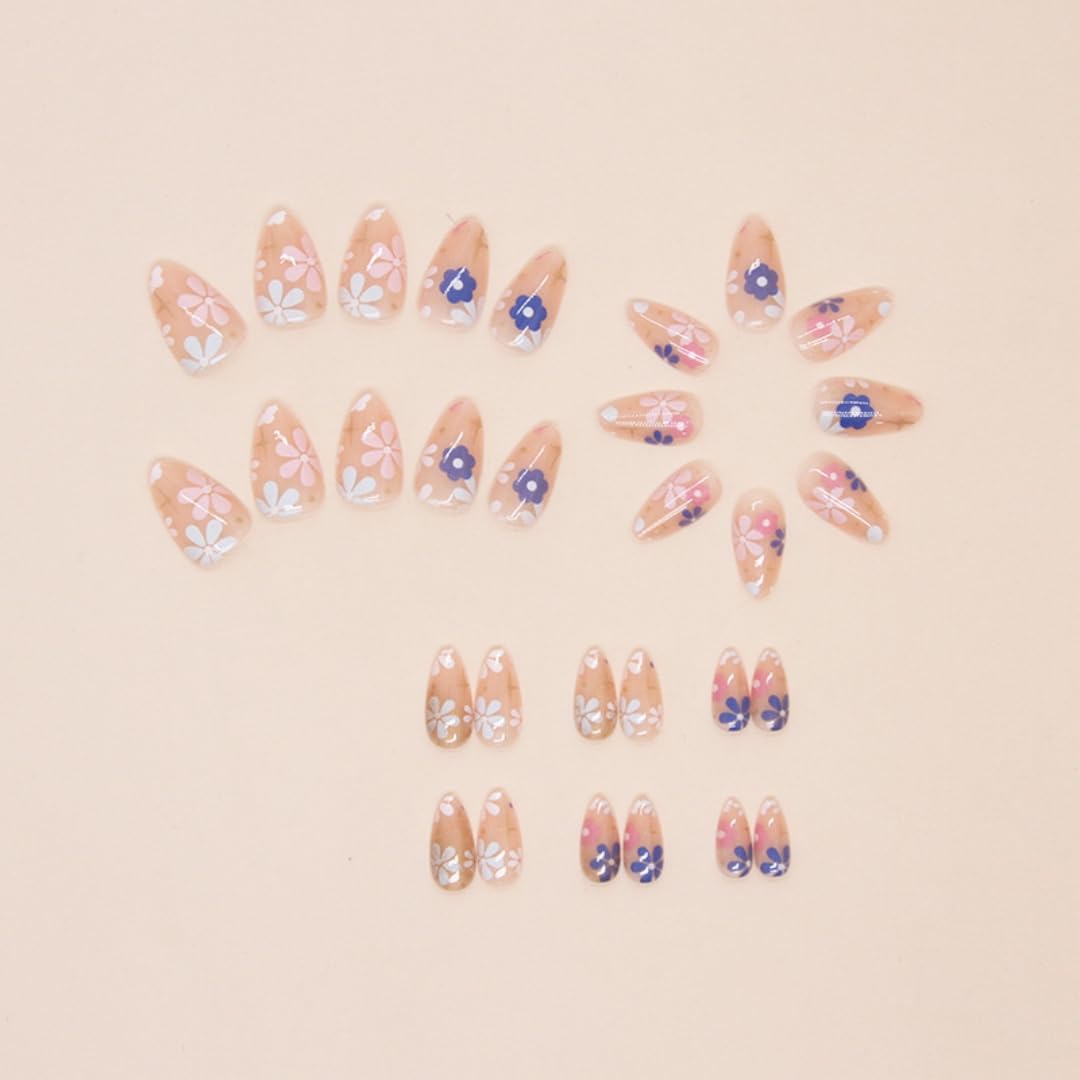 SXVME French False Nails Short Almond - Image 4