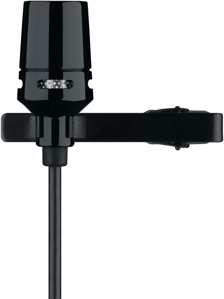 Shure CVL Centraverse Lavalier Microphone - Condenser Mic for Professional Presentations, Clip-On for Hands-Free Use, TA4F (TQG) Connector Seamlessly Integrates with Shure Wireless Systems