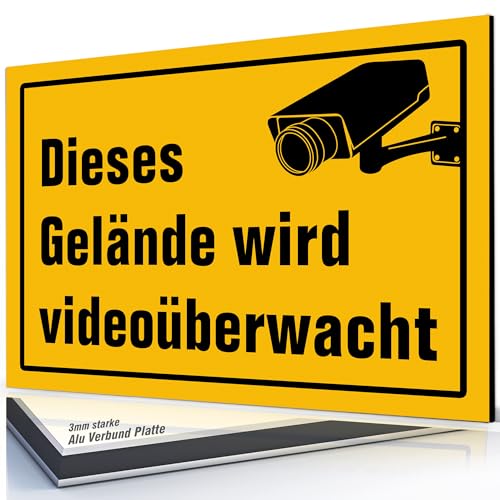 Hermannpartner AL2030-M0124 Videoüberwachungsschild