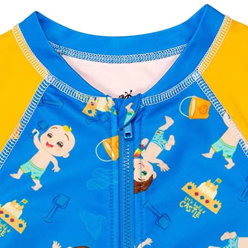 Cocomelon Jj Tomtom Toddler Boys Zip Up Swim Sunsuit Blue 3T #TOP3