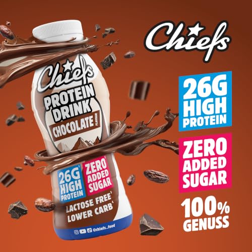 CHIEFS High Protein Shake - Schokolade - 8x330ml - 26g Protein – Ansicht 2