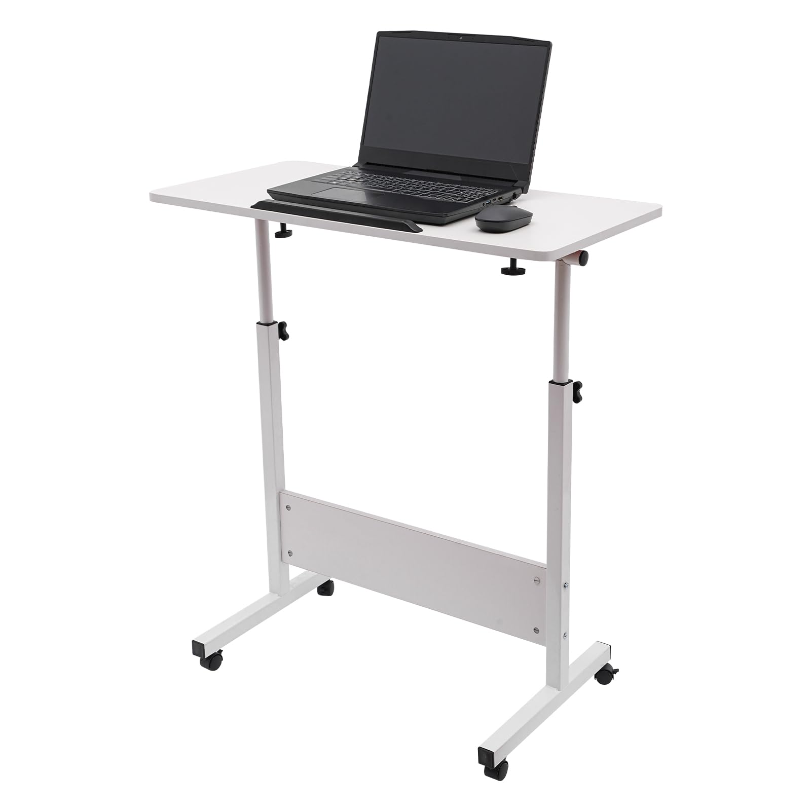 Rolling Computer Stand with Adjtable Height Laptop Desk Computer Home Office Desk Adjtable Height Standing Desk Small Rolling