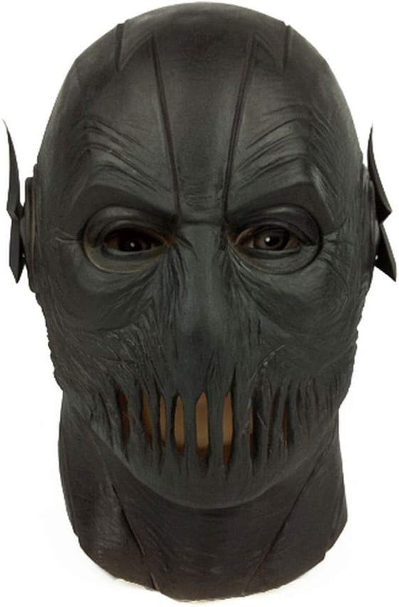 Black Super Villain Super Hero Overhead Latex Mask