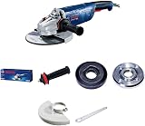 Angle Grinder Bosch GWS 24-230 P (2,400 watts, Extra Anti-Vibration Handle incl., Fixing Flange, Clamping nut, Protective Cover, Spanner, Cardboard) - 1