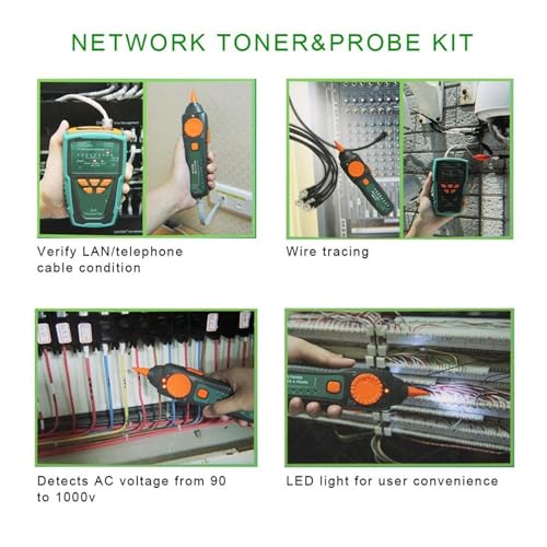 Kit de sonda tóner MT-7028 de alta fidelidad para rastreo de cables de comunicación y vídeo 6