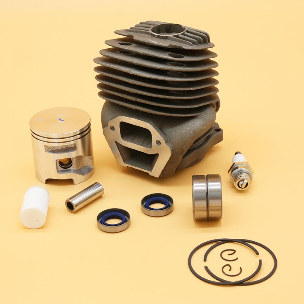 Kits de bujías de rodamiento de bolas ranuradas de pistón de cilindro de 51MM compatibles con piezas de motor de motosierra de jardín de motor de corte de energía K750 K760(K750)