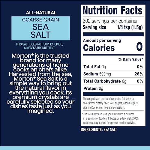 Sal Marina Gruesa Morton 16 Oz Pouch Resellable miniatura 6