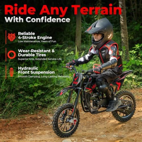 Image of FRP FX40 Gas Dirt Bike for Teens 40cc 4-Stroke Dual Disc Brake Off Road