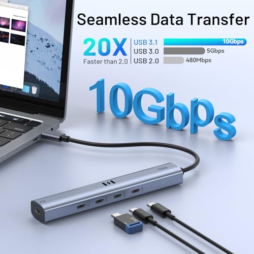 Hub USB C de type C Selore pour le télétravail et l'extension écran