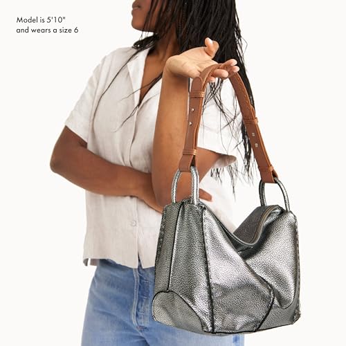Image of The Sak Los Feliz Hobo Purse - Premium Large Leather Women's Handbag for Everyday & Travel - Durable Purse With Zipper Pocket
