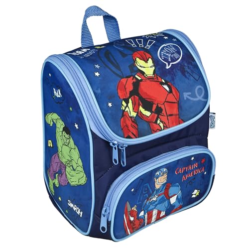 Scooli - CUTIE Cartable Avengers - Compartiment principal et poche frontale - Bretelles et dos rembourrés - Idéal pour les enfants de 3 ans et plus