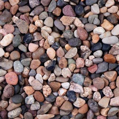 Image of 5lb Mixed Color Silica Gravel Pebbles, 1 /5 inch Decorative Stones for Succulents, Pebbles for Vases,Plants Rocks, Aquarium Sand, Top Dressing, Outdoor Decorative Rocks