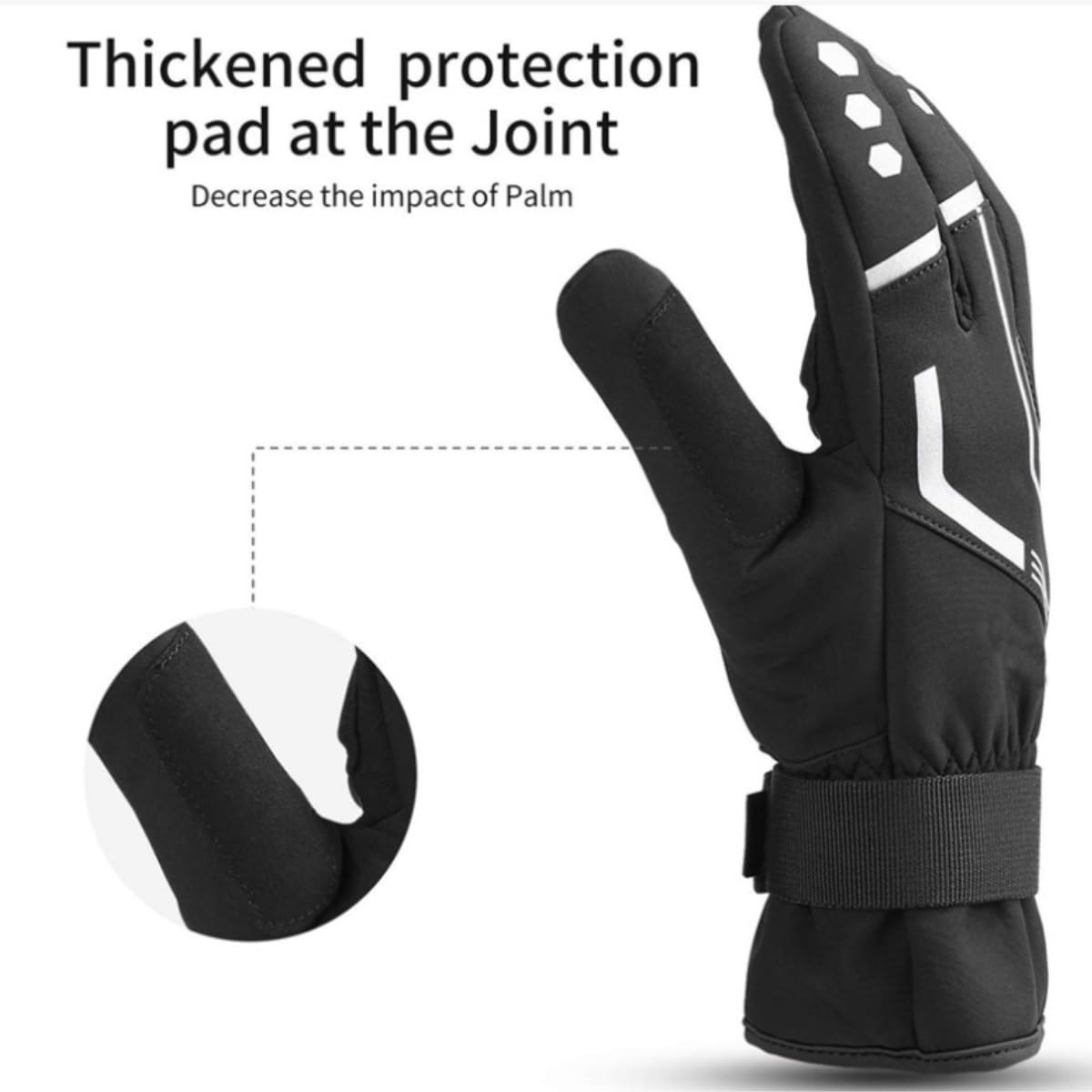 Guantes de Ciclismo El Cojín del Gel De Los Guantes De La Bicicleta Calienta Todos Los Guantes De La Pantalla Táctil De Los Guantes De La Bicicleta del Dedo Guantes Deportivos(Grün,M)