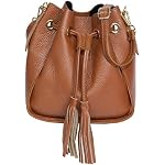 Sac CUIR femme bandoulière |Sac CUIR femme Italien | Sac à main femme | Sac Bourse Femme CUIR bandoulière |Sac Pompon 'Abril' ANCIEN PRIX 90,00 EUR