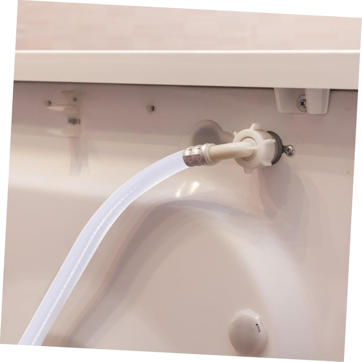 2 Stück Teiliges Waschmaschinen Zulaufschlauch PVC Edelstahl Winkel Wasseranschluss Flexibel Dicht für Automatische Waschmaschinen Verlängerungsschlauch