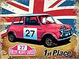20x15 cm Plaque métal 20x15 cm Mini Cooper s Monte Carlo