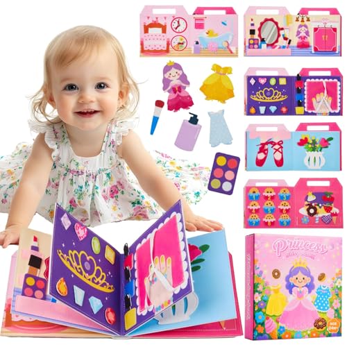 Gleamkid Toddler Busy Book,Montessori Toys for 2...