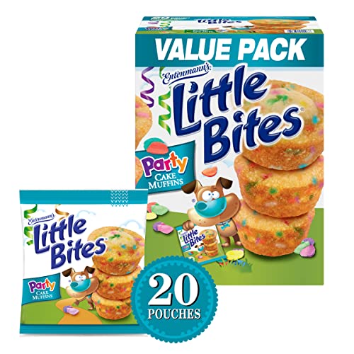 Entenmann's Little Bites Party Cake Mini Muffins, 20 Pouch Value Pack | 4 Pack #TOP4
