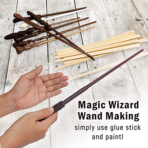 Candy Chocolate Frogs Mold (3 Trays and 15 Wooden Sticks for Wand Making) | Perfect DIY Crafts Wizard Wand, Chocolate Frog Molds Wizard Birthday Party Supplies | Harry Potter Halloween Decorations - Thumbnail 7