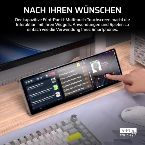 CORSAIR XENEON EDGE 14,5-Zoll-2K-LCD-Touchscreen HDMI und USB-C – Crystal – Ansicht 3