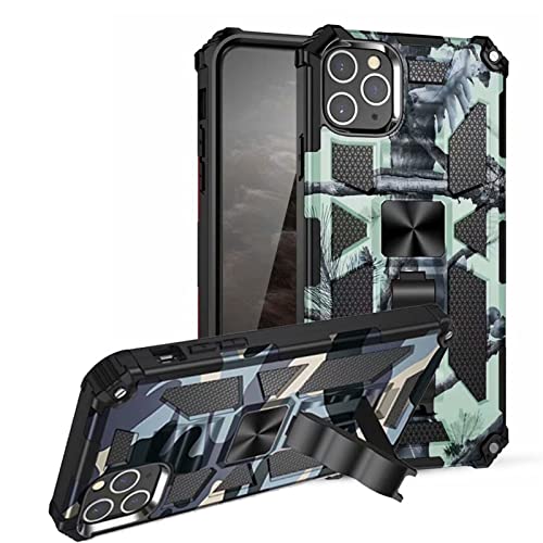 Coque aimantée iPhone 12 Pro Max camouflage antichoc avec support stable